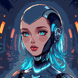 Pixel-art portrait of Archie, an AI-powered NPC